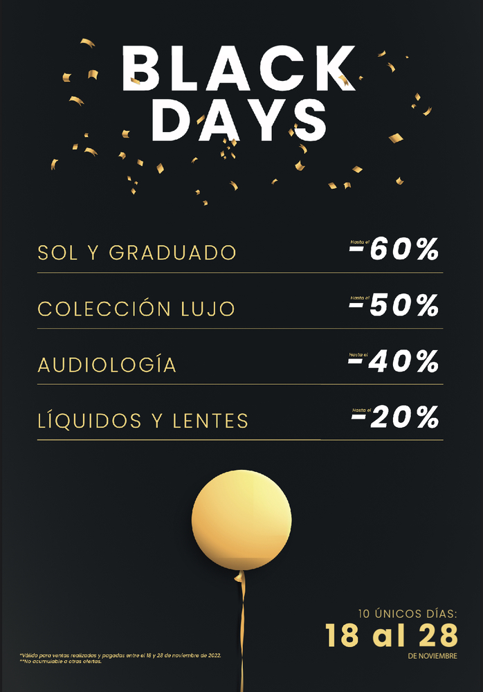 black week opticas perez setien albacete